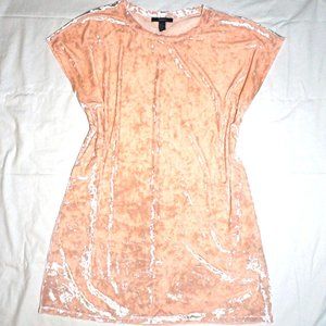 Peach Velour Dress